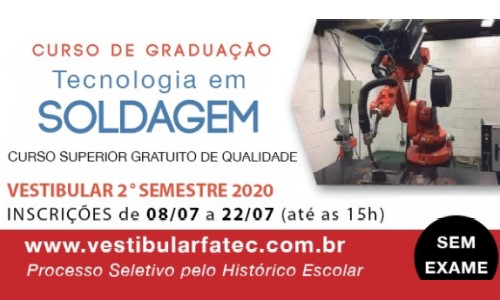 Vestibular Fatec 2° Semestre 2020 - Infosolda